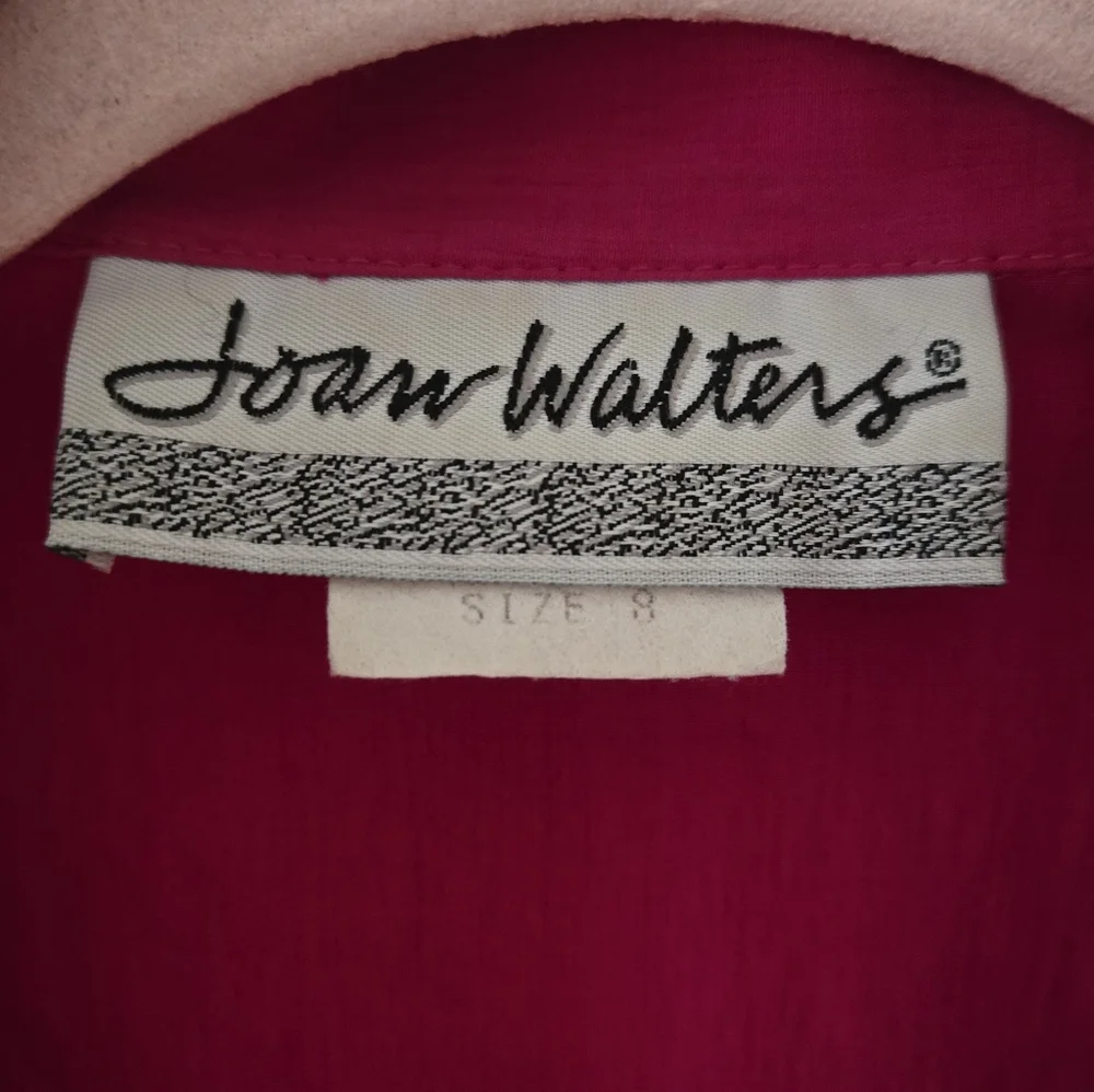 🐙VTG 80s Magenta Kulots/Dress - Picture 3 of 9